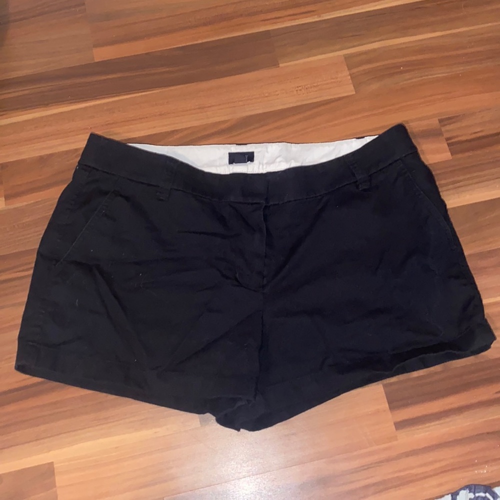 J crew size 12 black shorts